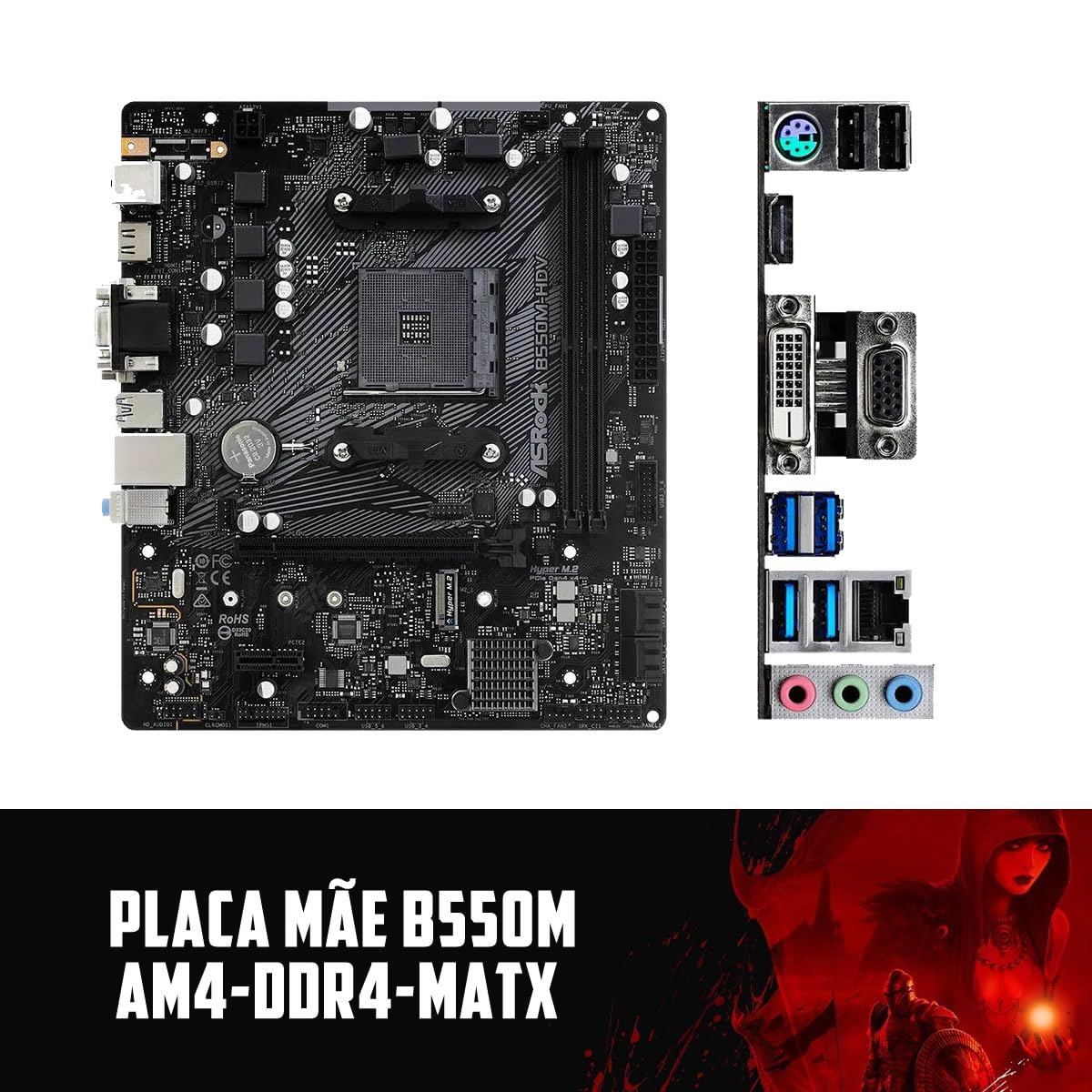 PC GAMER RYZEN 7 5700X, B550M, WI-FI, 32GB RAM, NVME 1TB, NVIDIA